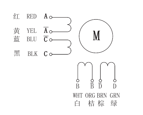 86步進(jìn)電機(jī)接線(xiàn)圖
