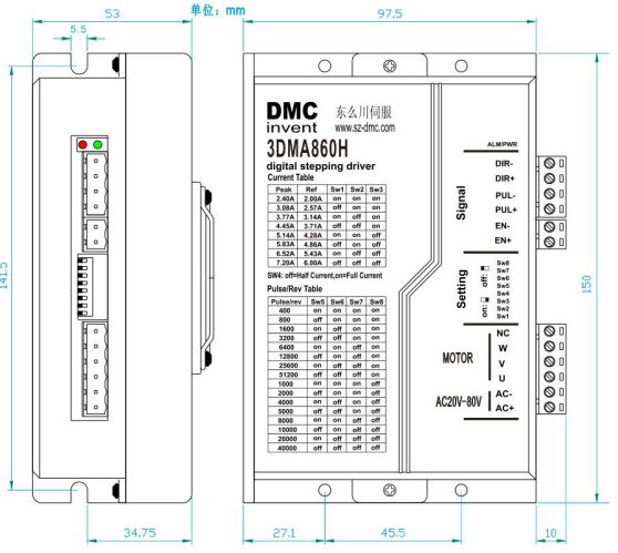 安裝尺寸示意圖如上所示